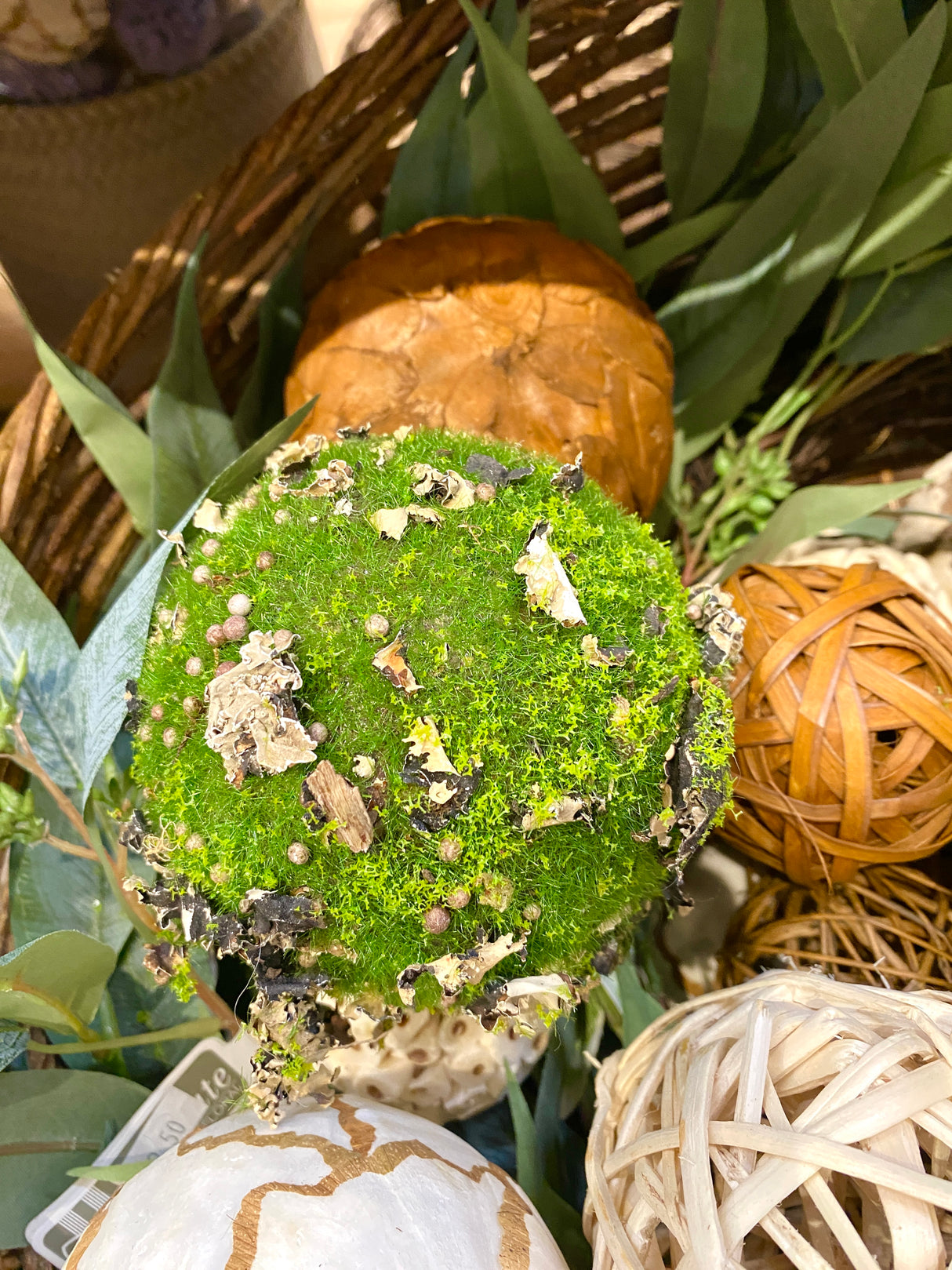 4" Mossy Orb