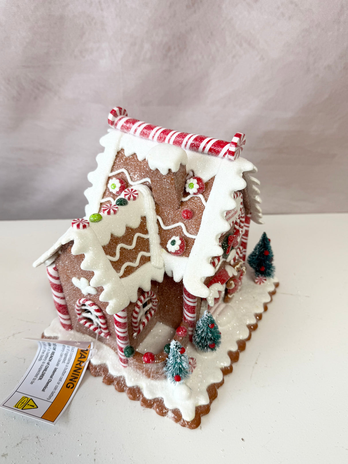 Claydough Gingerbread Lighted House