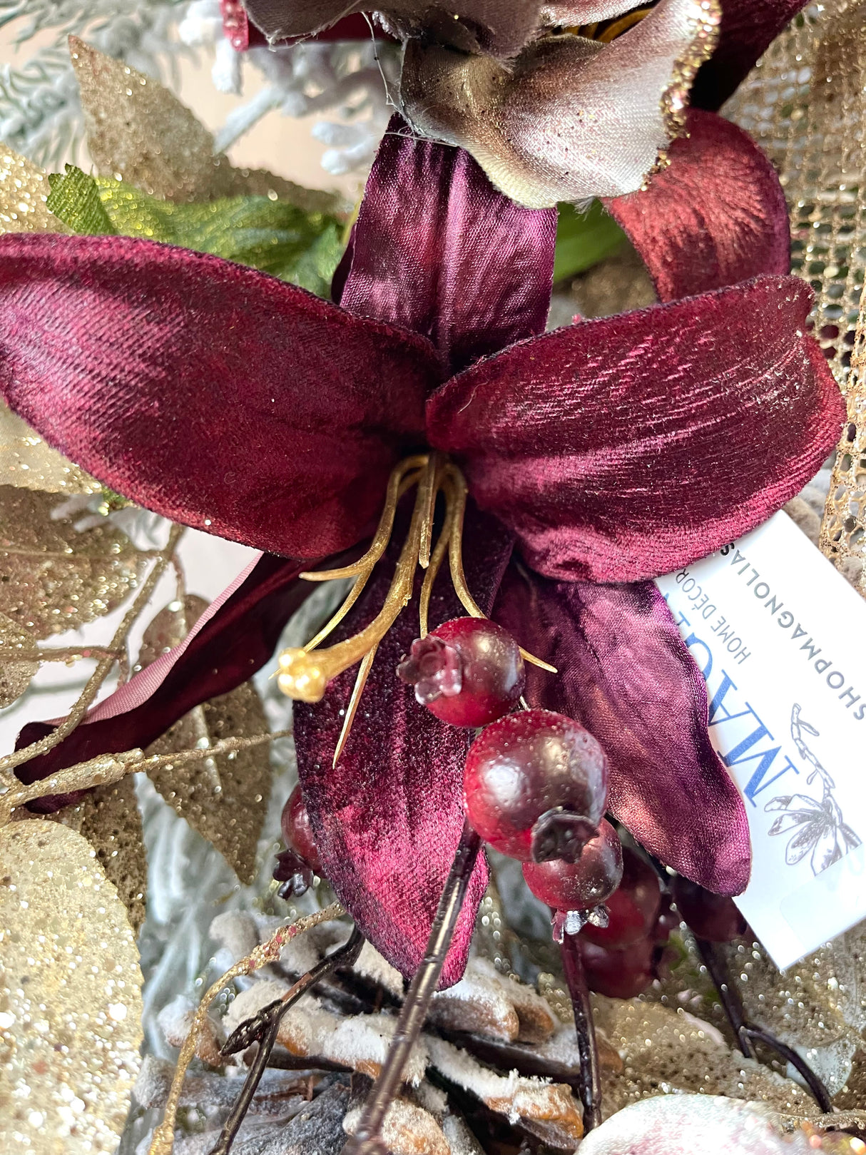 37" Crimson Frost Teardrop