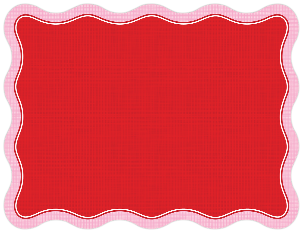 Red & Pink Linen Paper Placemats