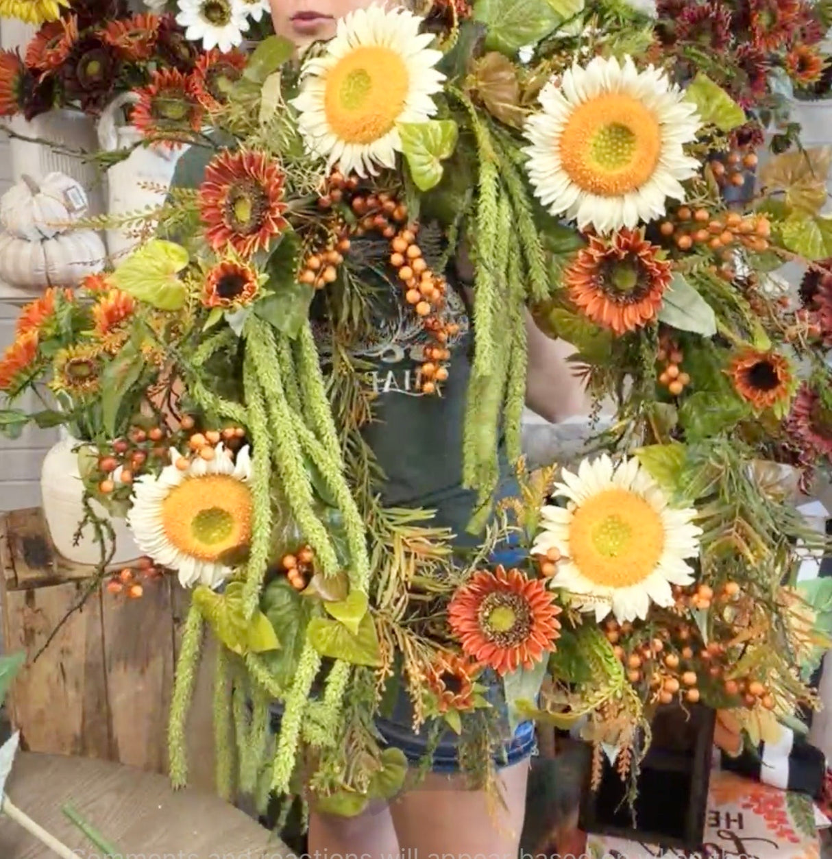 32" Sunflower Daze Wreath