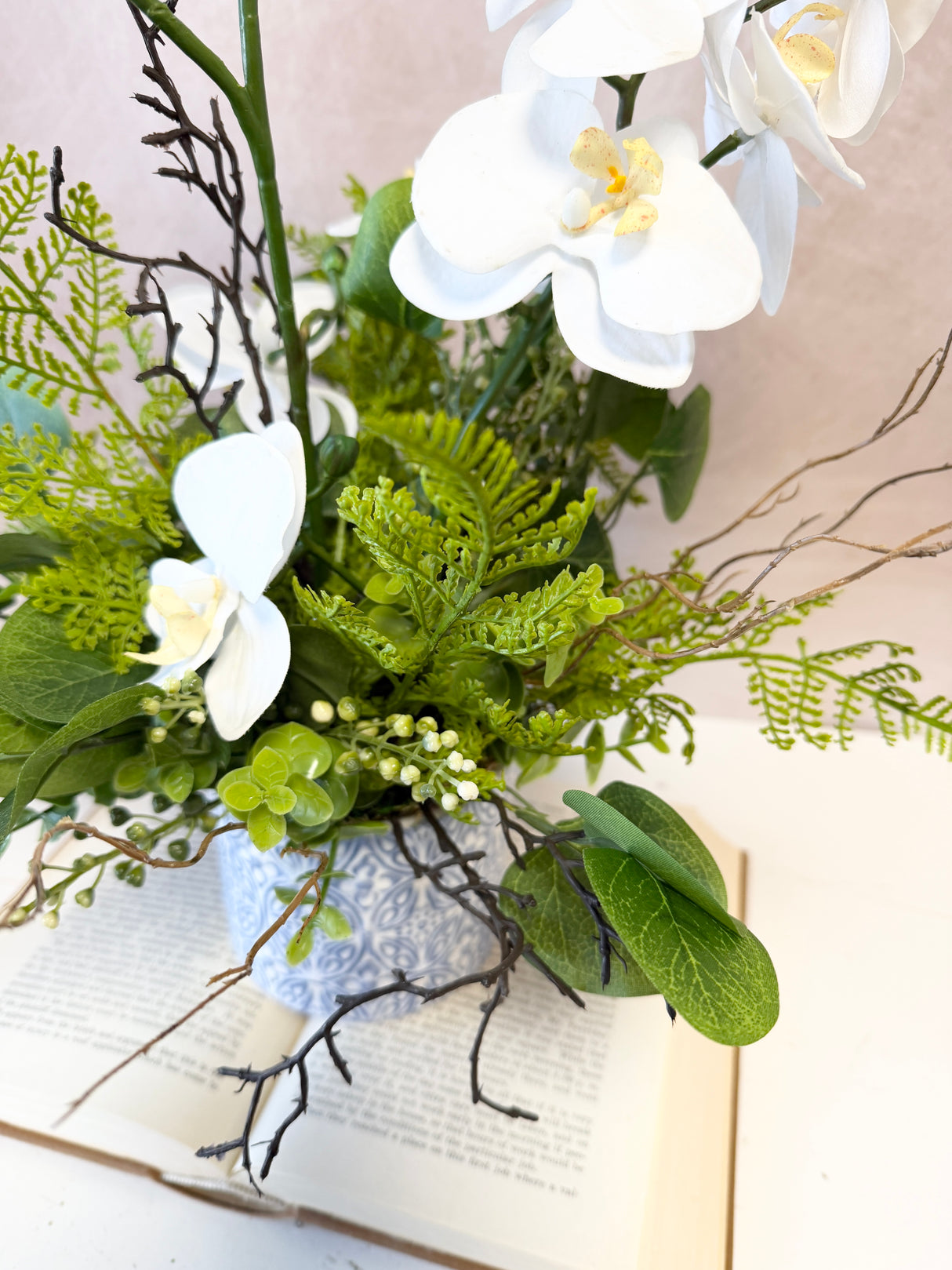 19" Everlasting Orchid Centerpiece