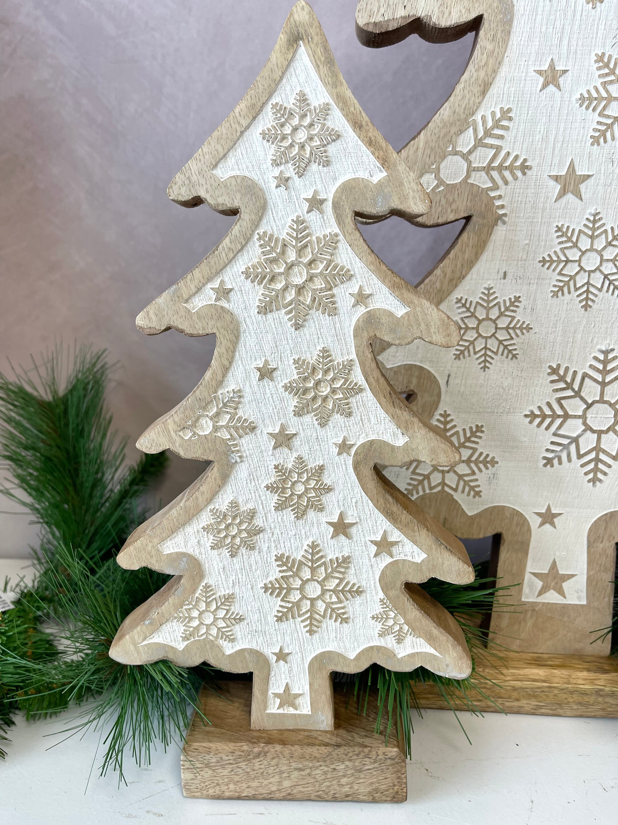 Snowflake Wood Tree - 3 Sizes