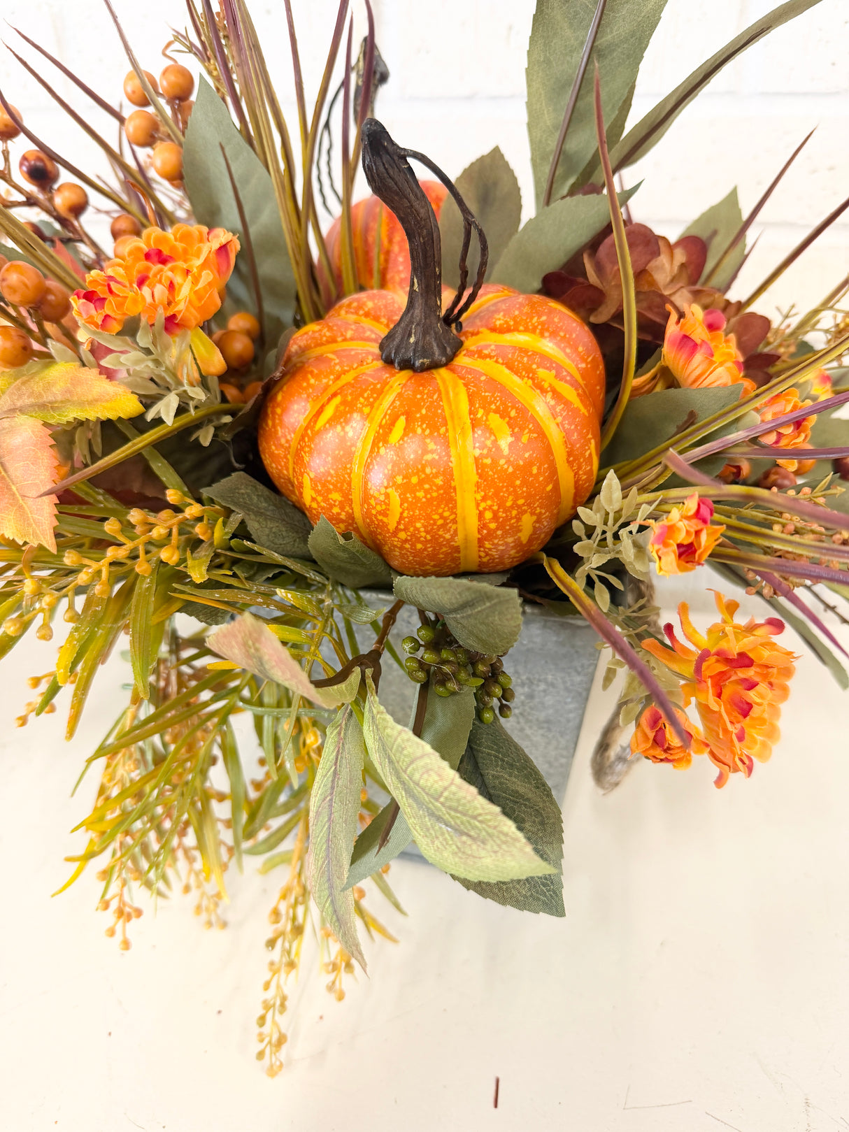 18" Hidden Pumpkin Centerpiece