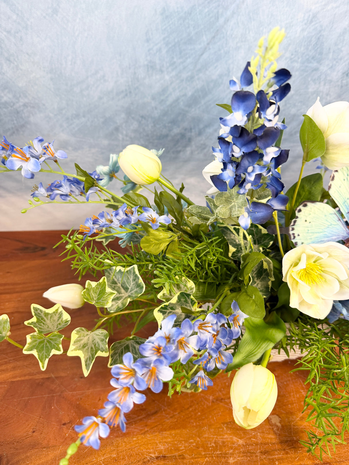 24" Blue Skies Centerpiece