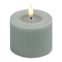 Fia Green Stripe 3x2.5" Candle