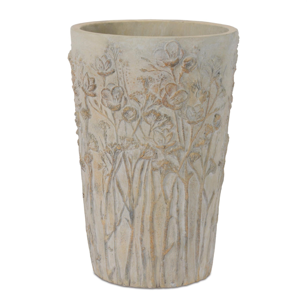 Flower Field Cement Planter - 2 Sizes