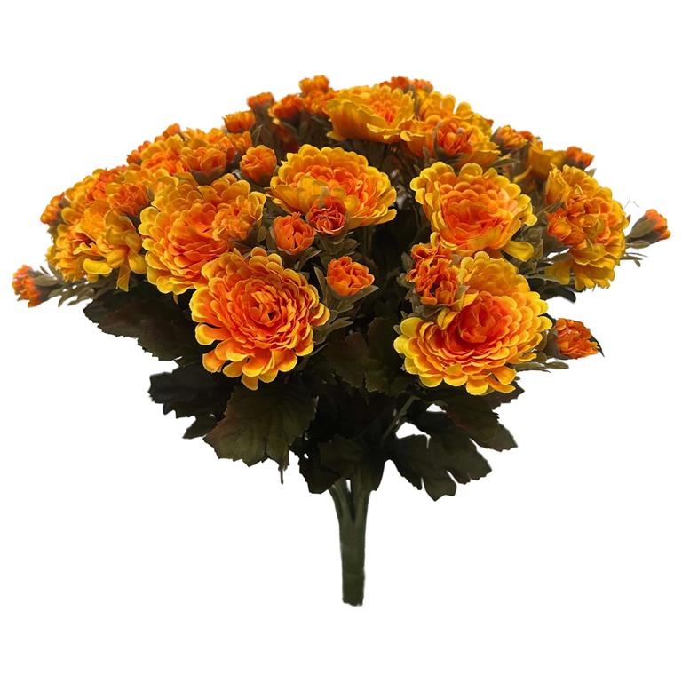 Yellow Orange Mini Mum Bush