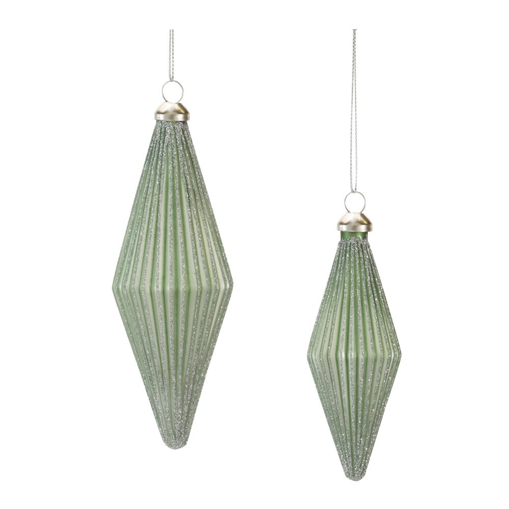 Green Tea Drop Ornament for Christmas home decor from Magnolias Home Decor