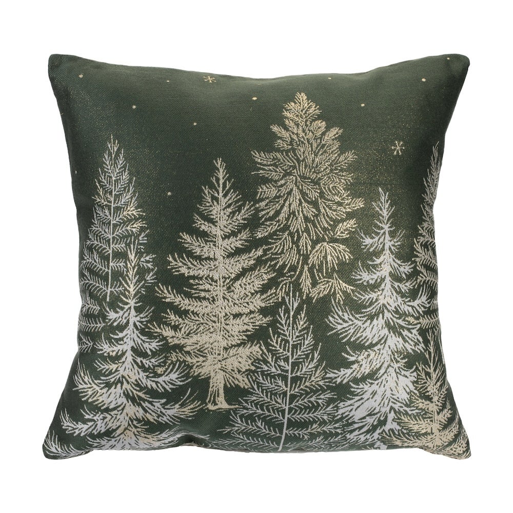 Rich Green Tree Pillow for Christmas home decor from Magnolias Home Decor