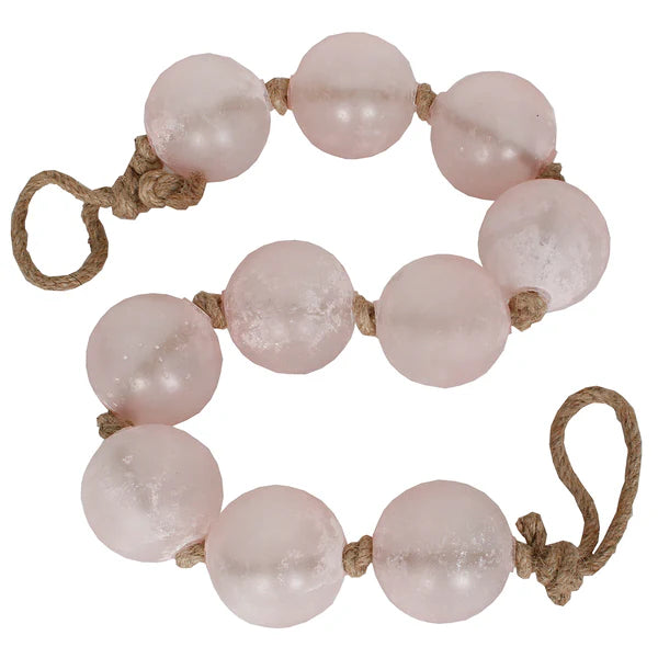 48" Pink Glass Ball Garland