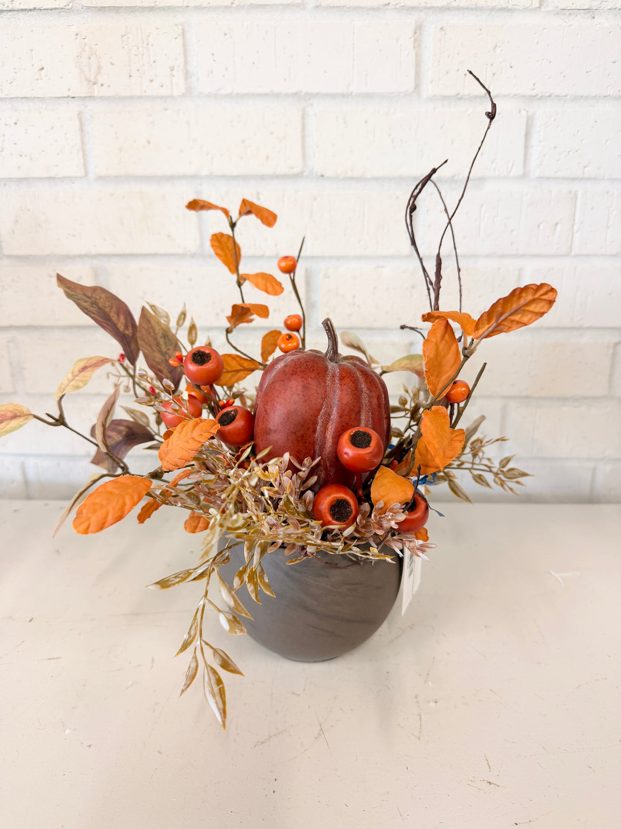 12" The Cozy Pumpkin Centerpiece
