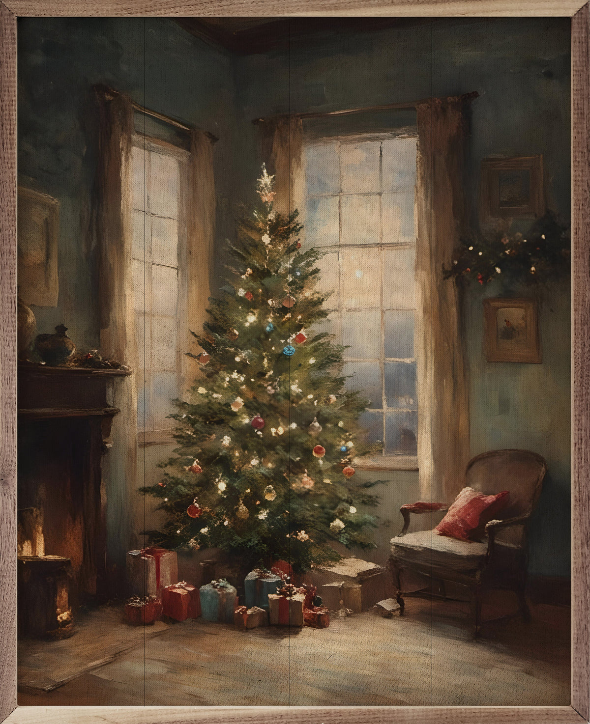 Simple Christmas Tree Wood Art