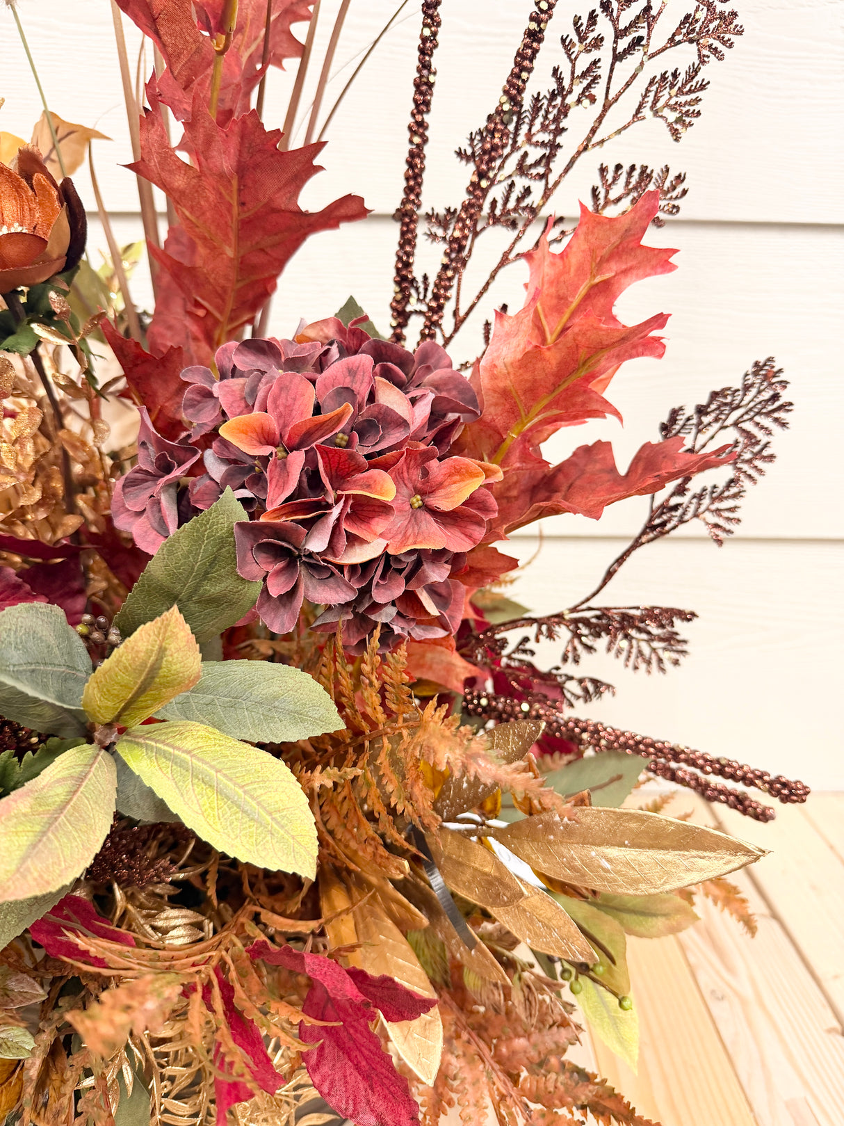 33" Fires of Fall Porch Pot