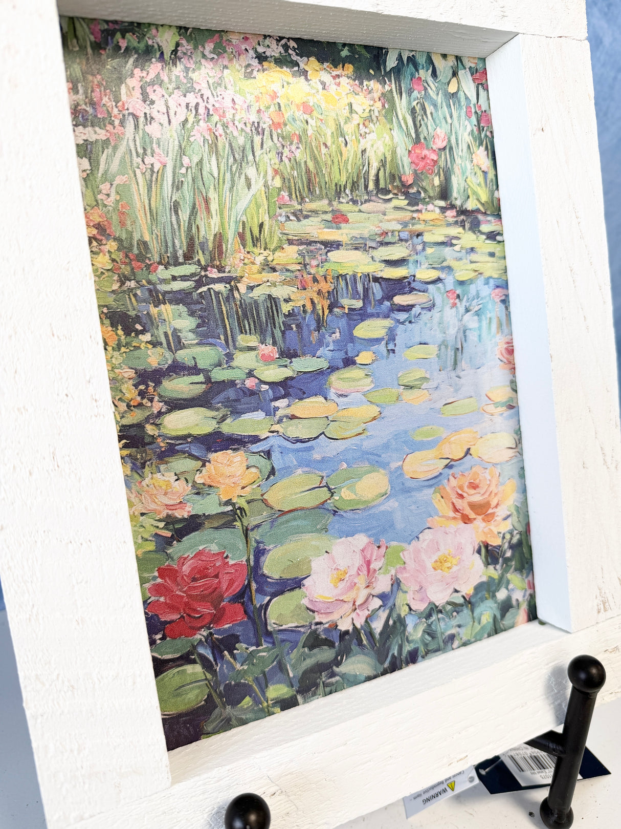 Flower Pond Wood Framed Art