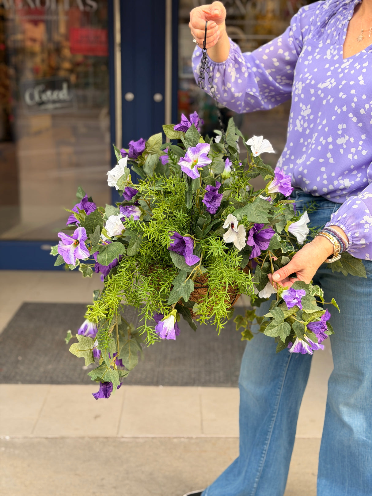 26" UV Protect Purple Passion Hanging Basket