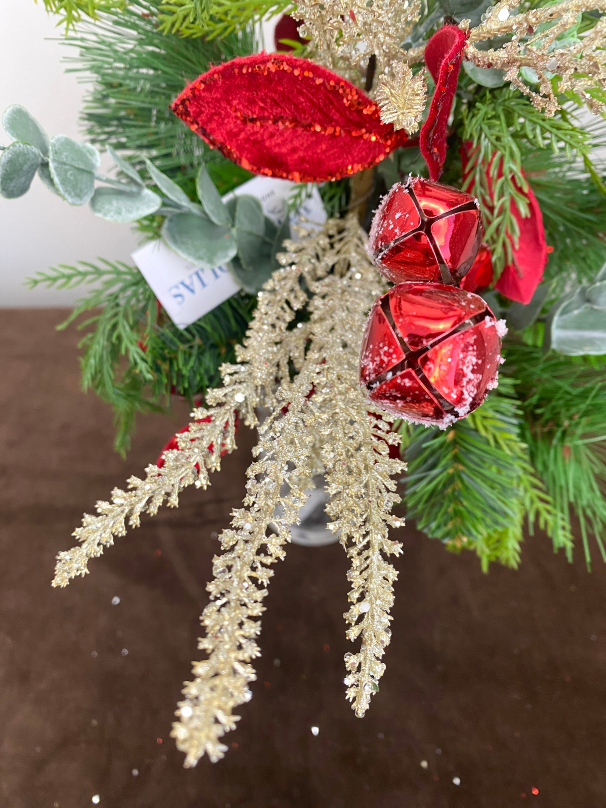 27" Homespun Christmas Drop-in