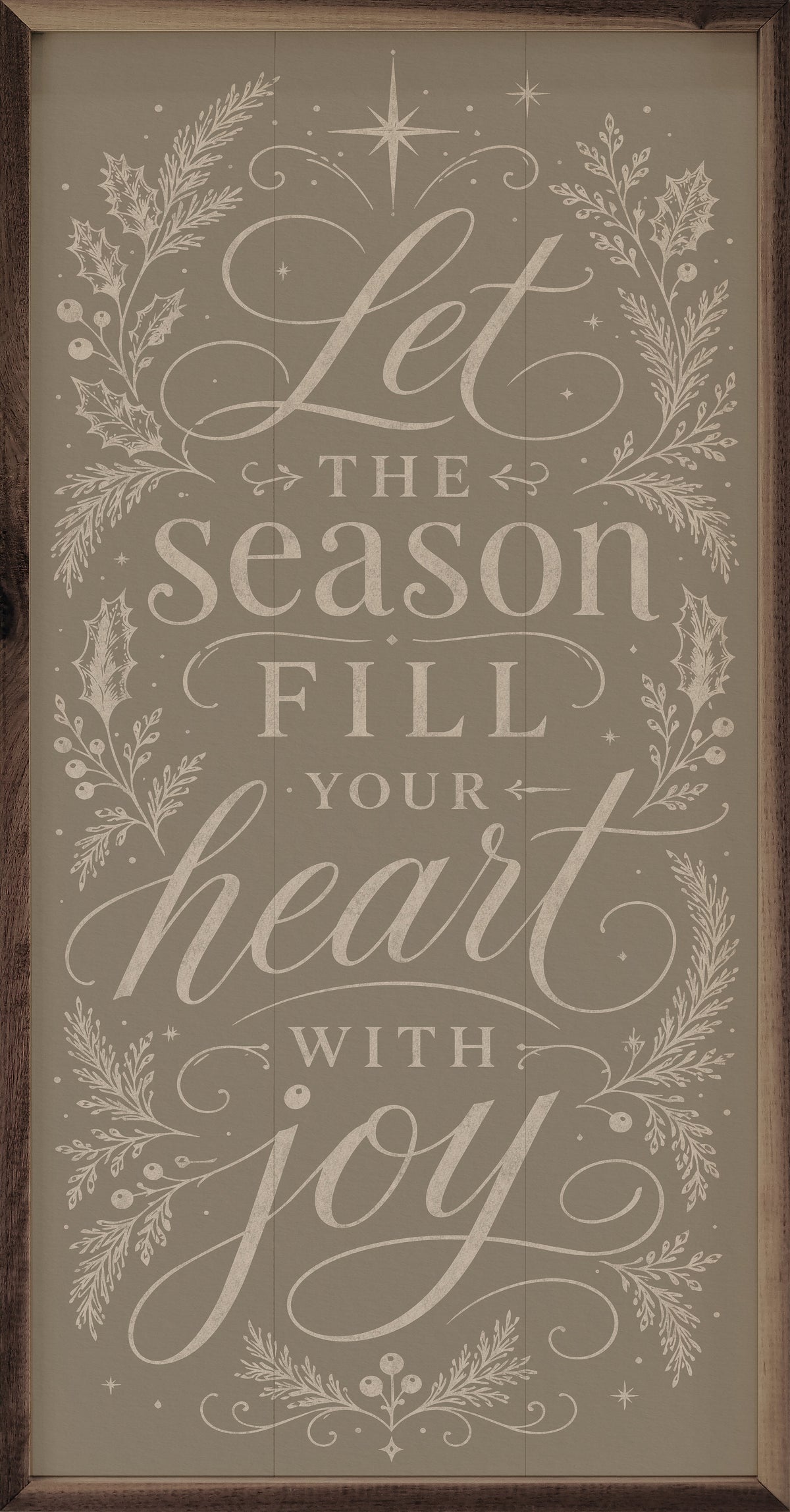 Let The Season Fill Your Heart Wood Art