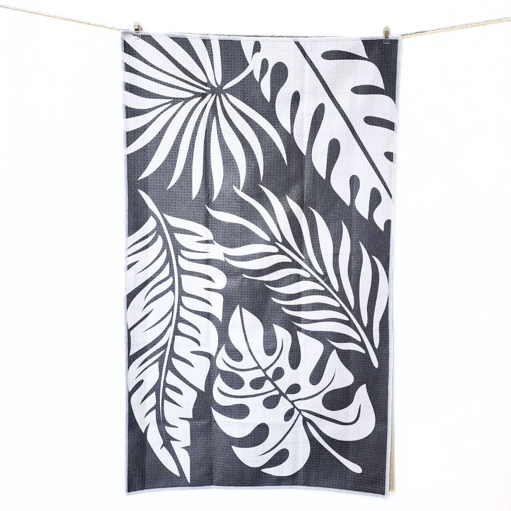 Monstera Reversible Microfiber Tea Towel
