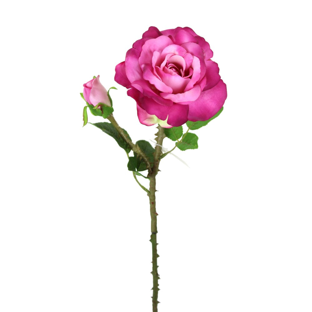 Pink Open Rose Spray