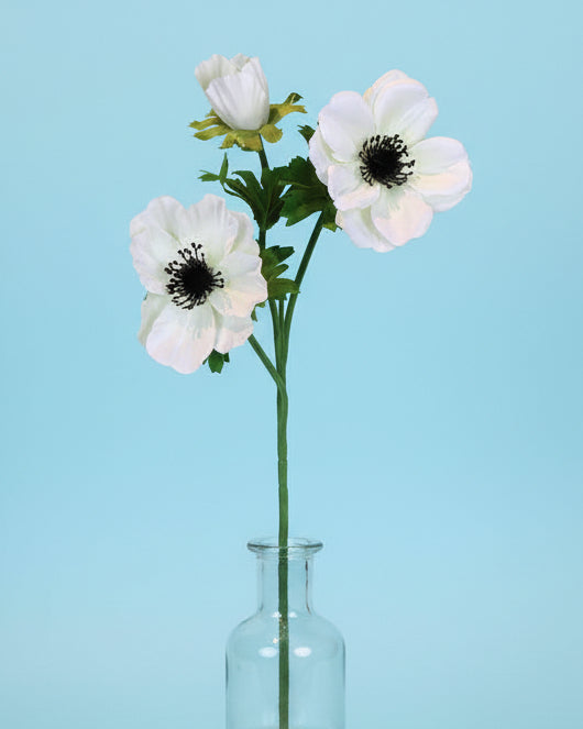 Mia White Anemone Spray