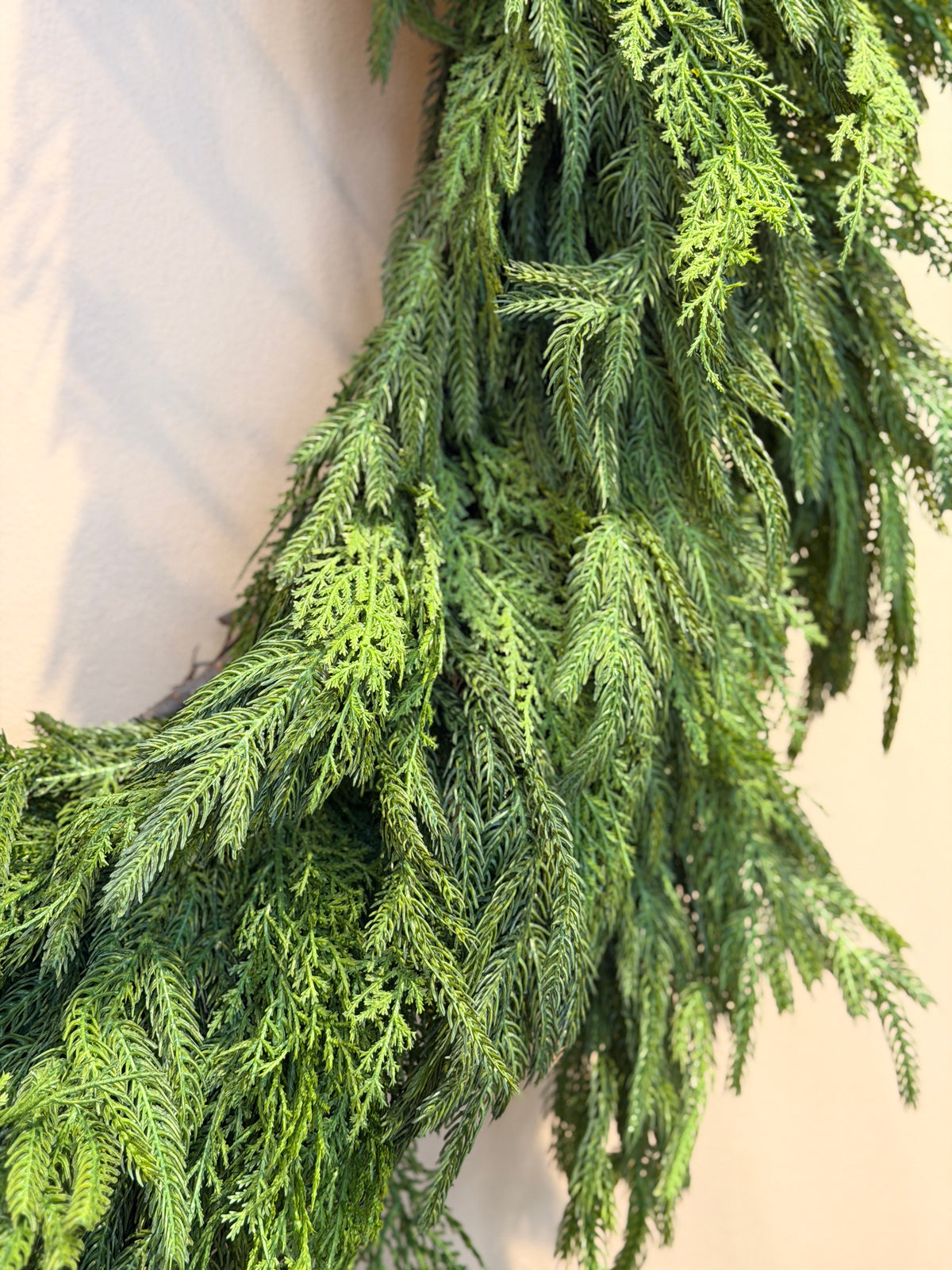 36" Real Touch Cedar & Norfolk Pine Wreath