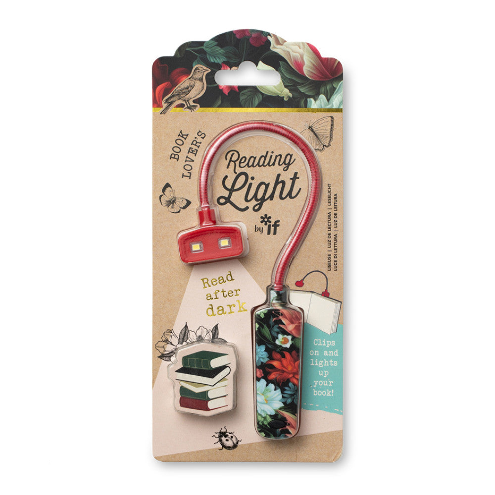 Dark Floral Book Lover's Reading Light