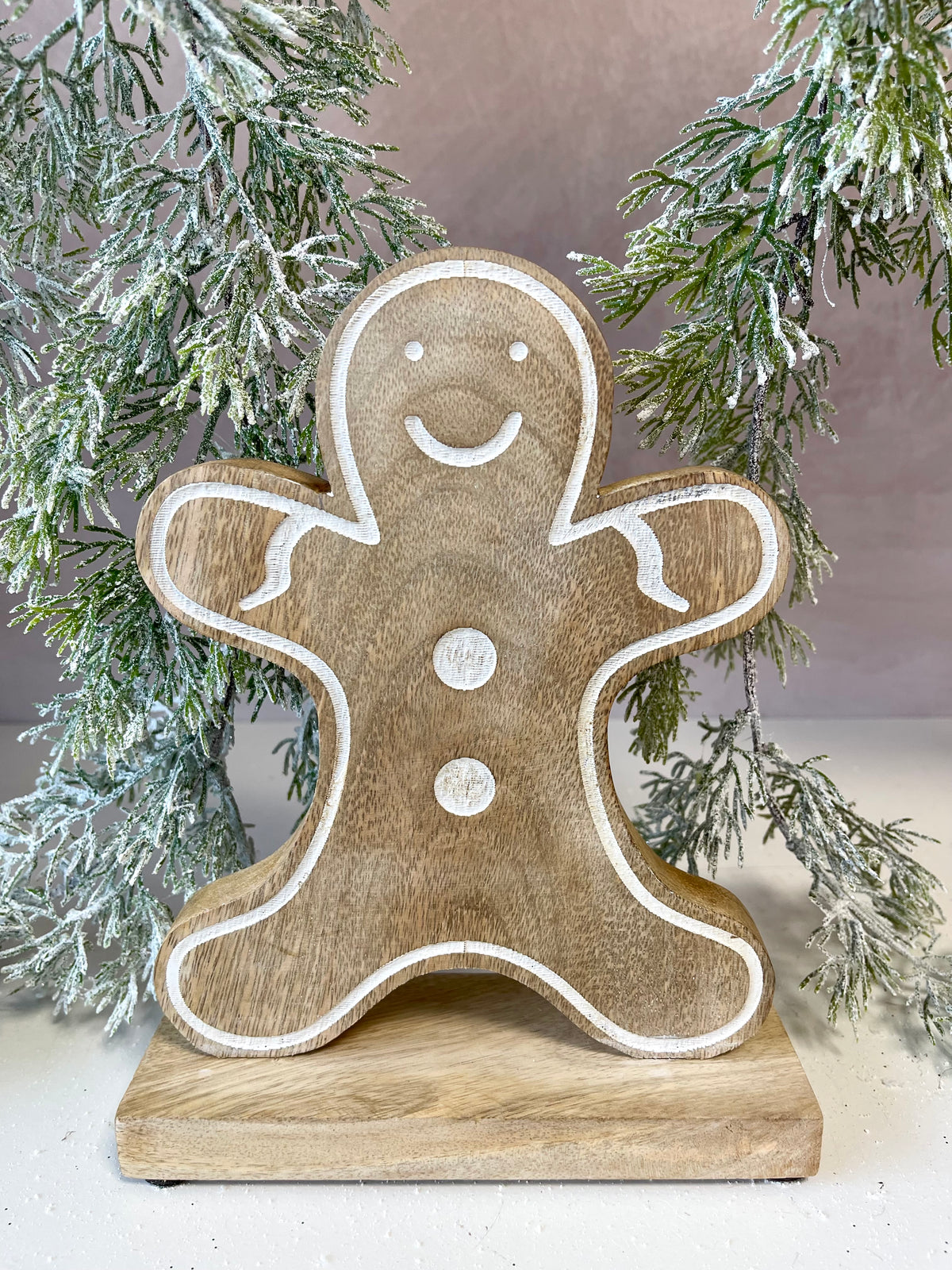 Mango Wood Gingerbread Man