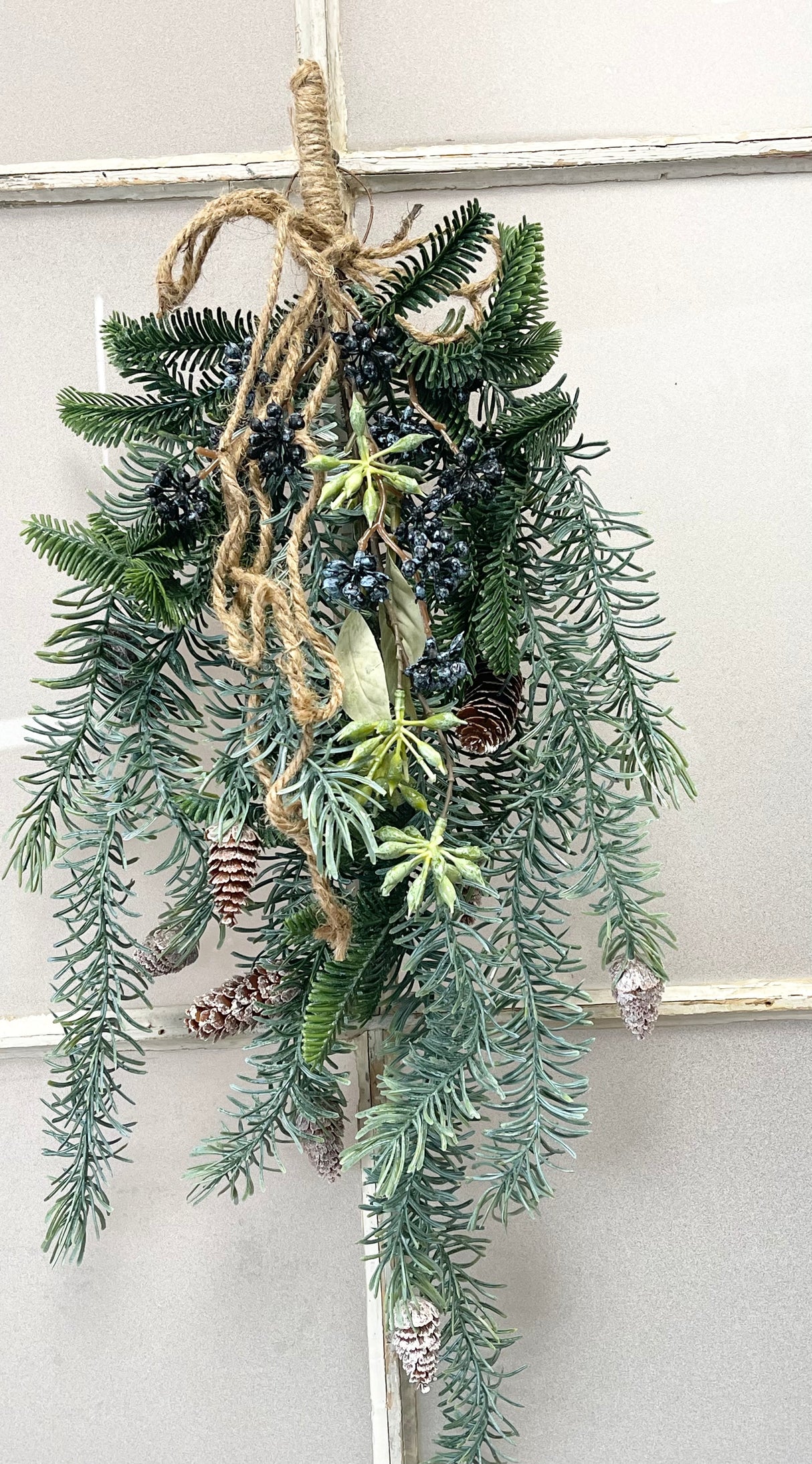 White Sugar Spruce Hanging Teardrop