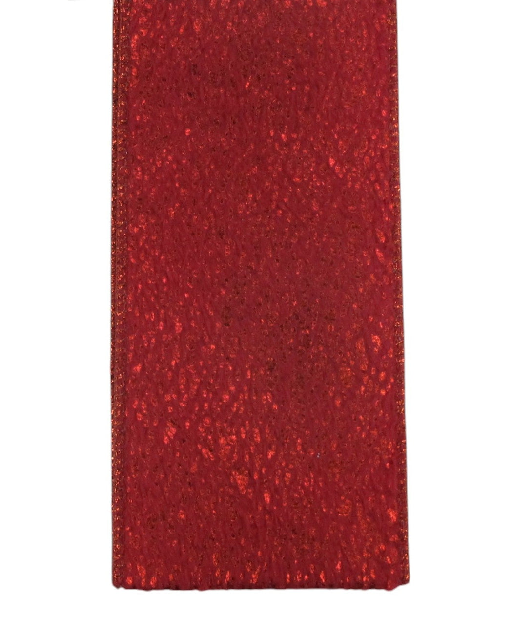 2.5" Red Velvet with Metallic Ribbon Bolt