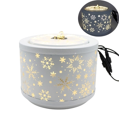 Snowflake Lighted Table Fountain