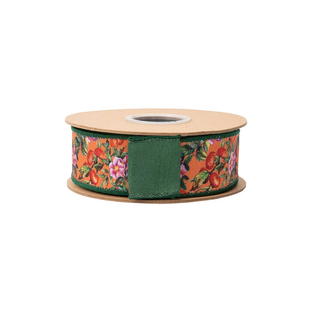 1.5" Fall Floral Wired Dupioni Ribbon Bolt