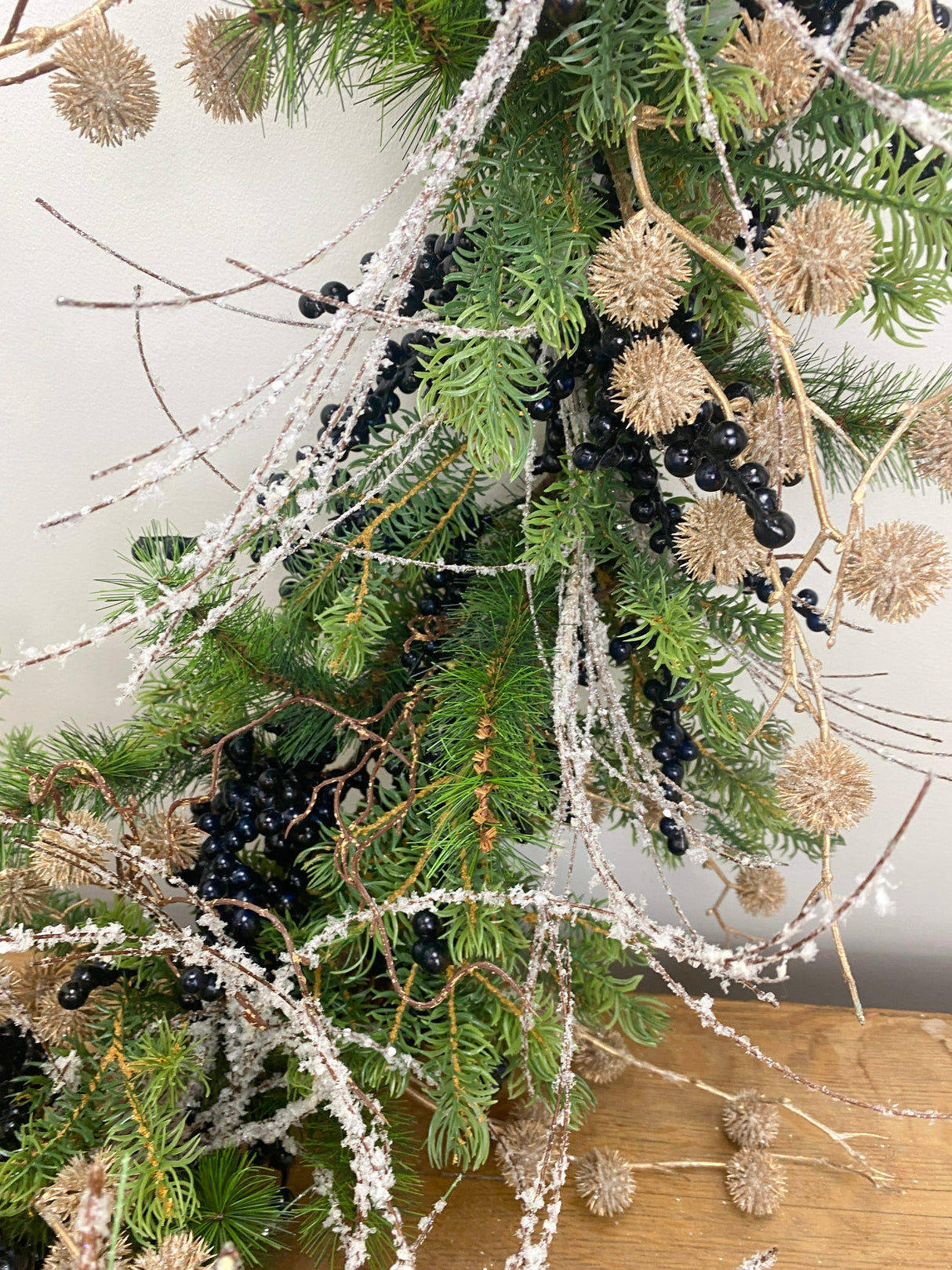 52" Frosty Berries Garland