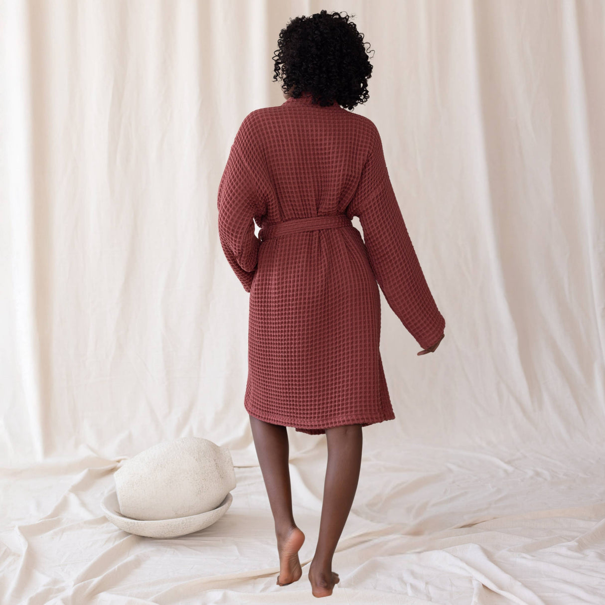 Anthracite Luxurious Waffle Bathrobe / 3XL