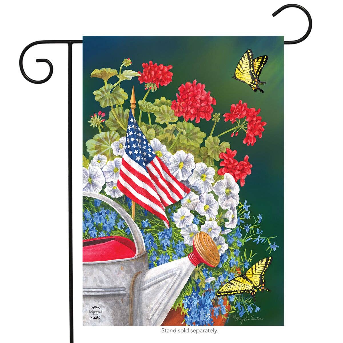American Garden Garden Flag