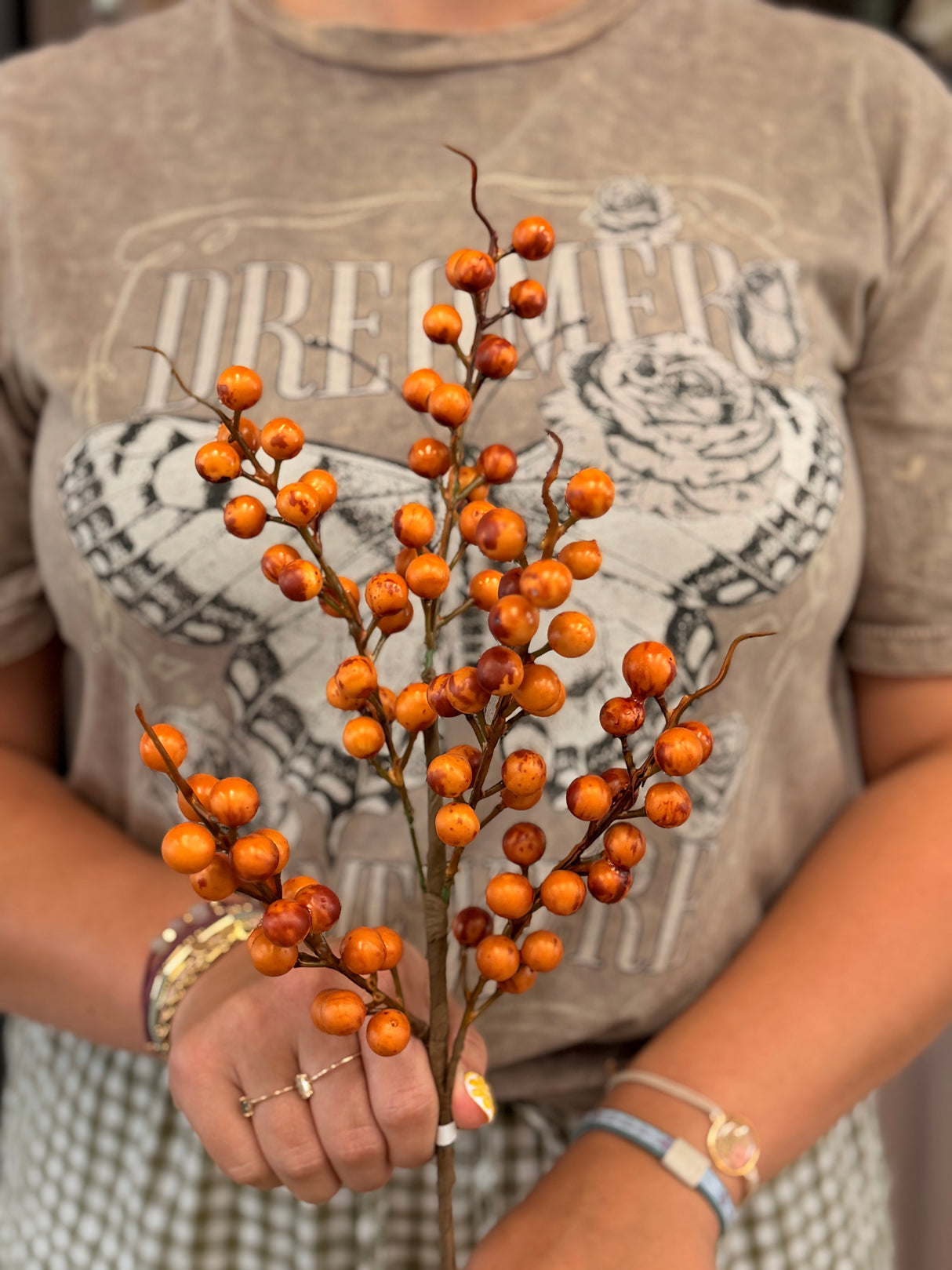 Yellow Brown Berry Spray