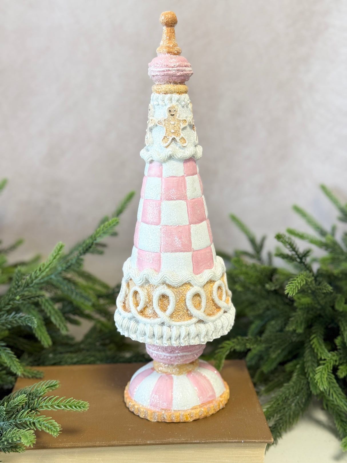 13" Resin Sweets Gingerbread Tree