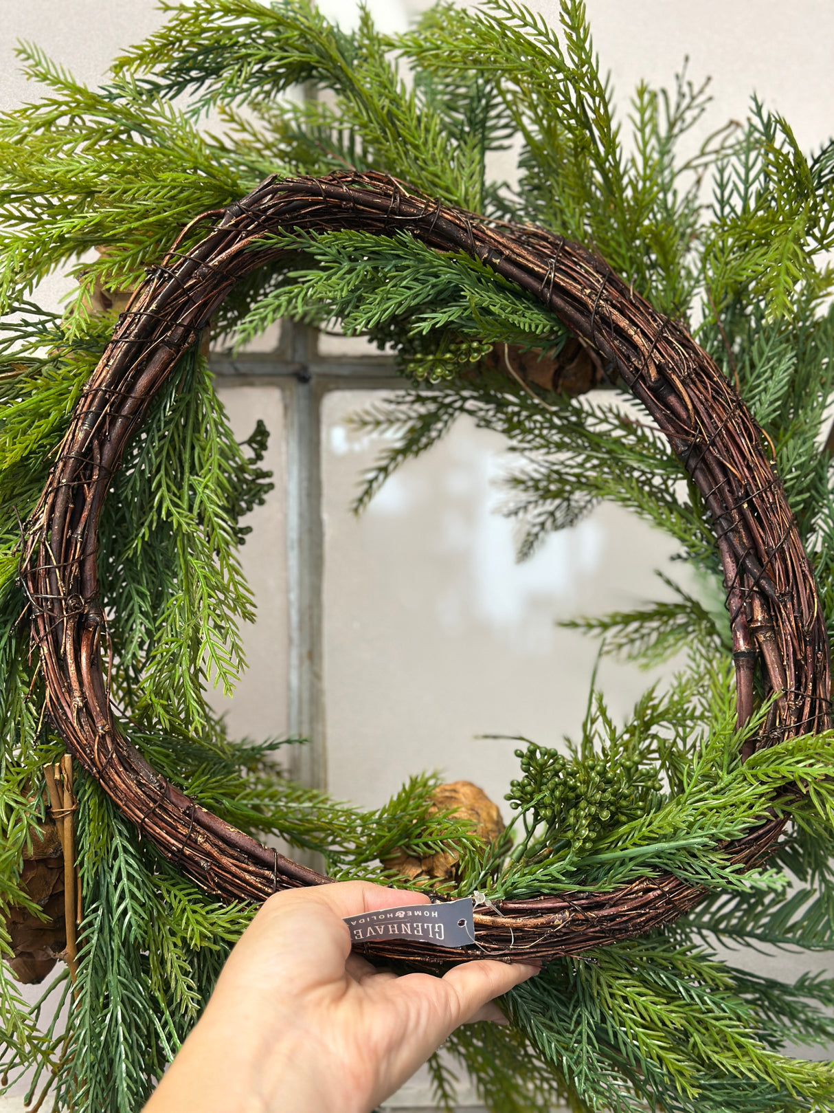 22" Real Touch Fine Pine Wreath