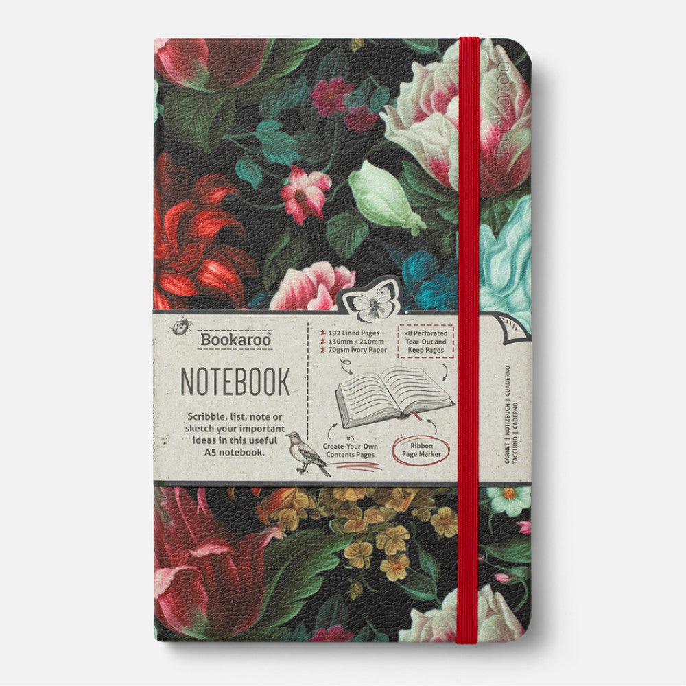 Dark Floral A5 Notebook