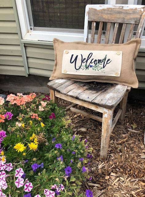 Classic Welcome Interchangeable Pillow Panel