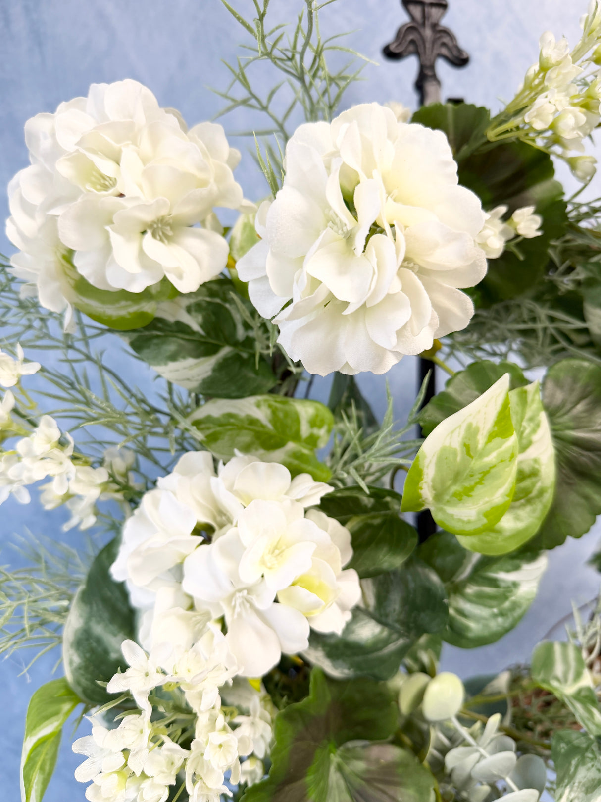 35" UV Protect Fresh Picked Blooms Wreath