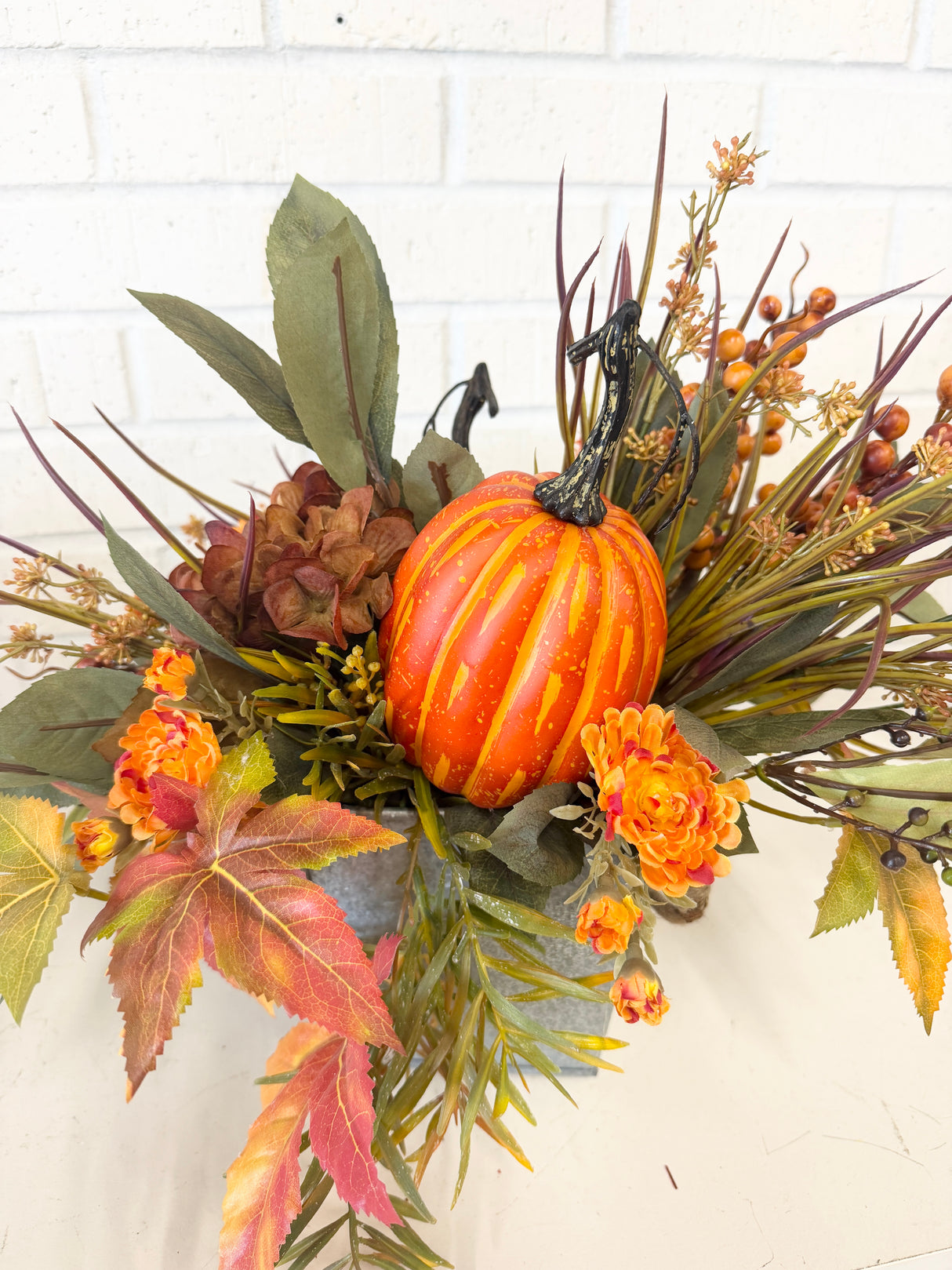 18" Hidden Pumpkin Centerpiece