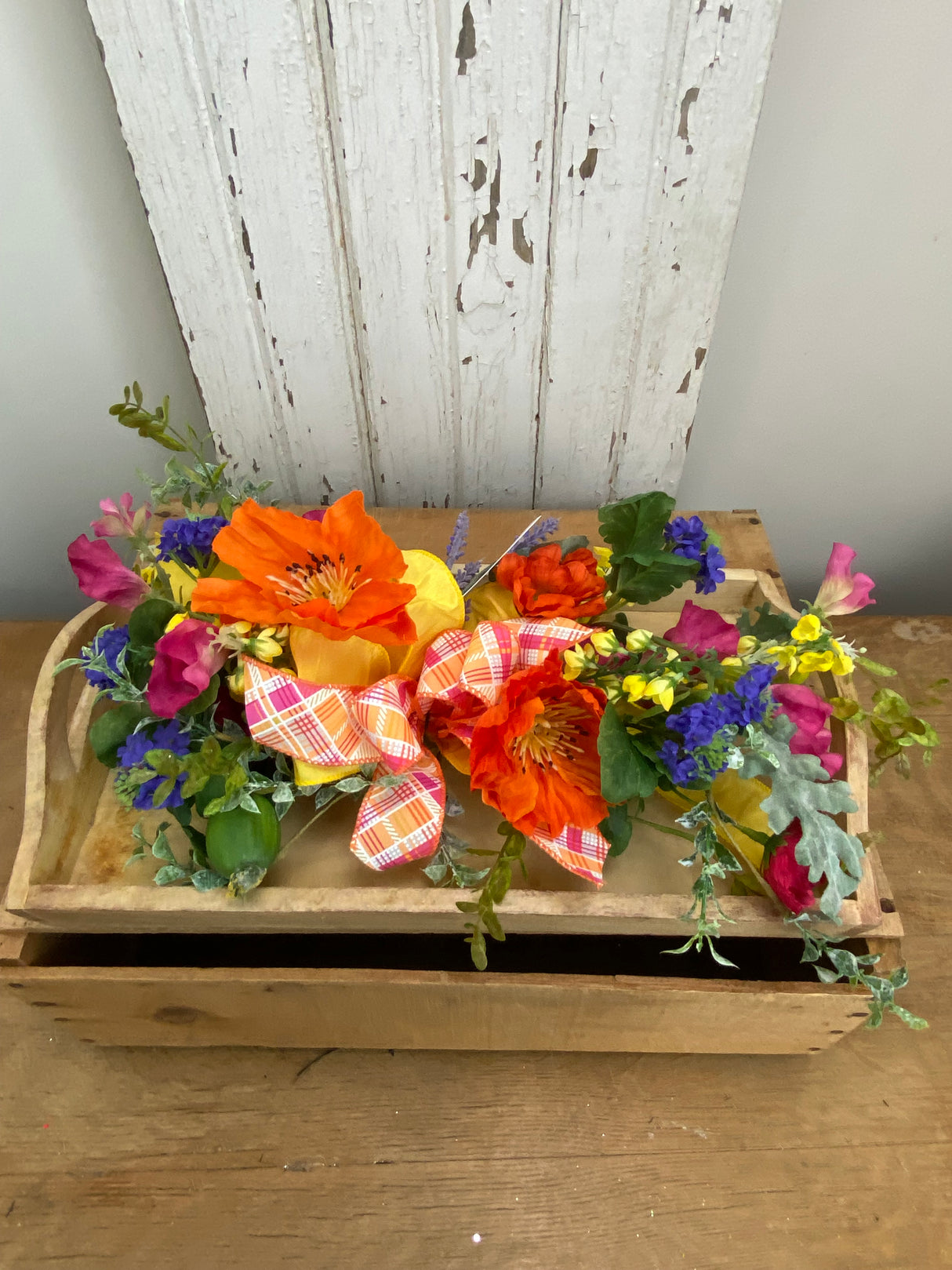 17" Summer Market Bloom Swag