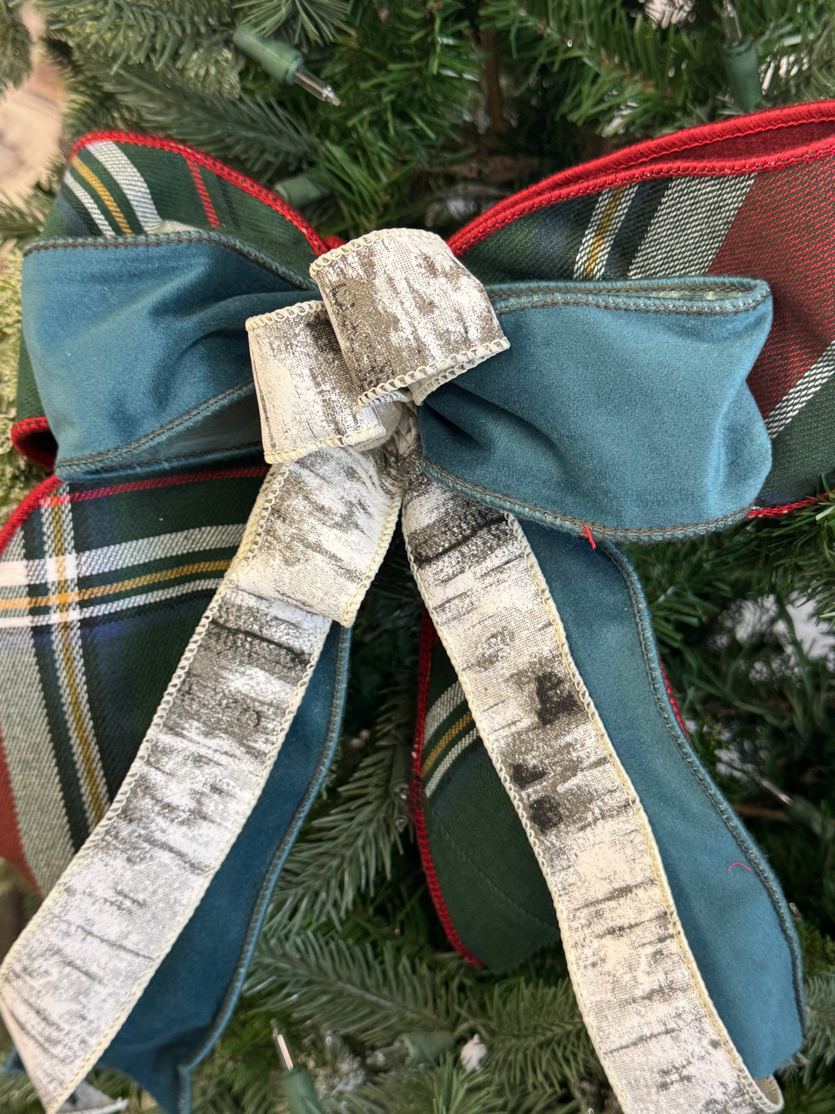Birch Plaid Bow