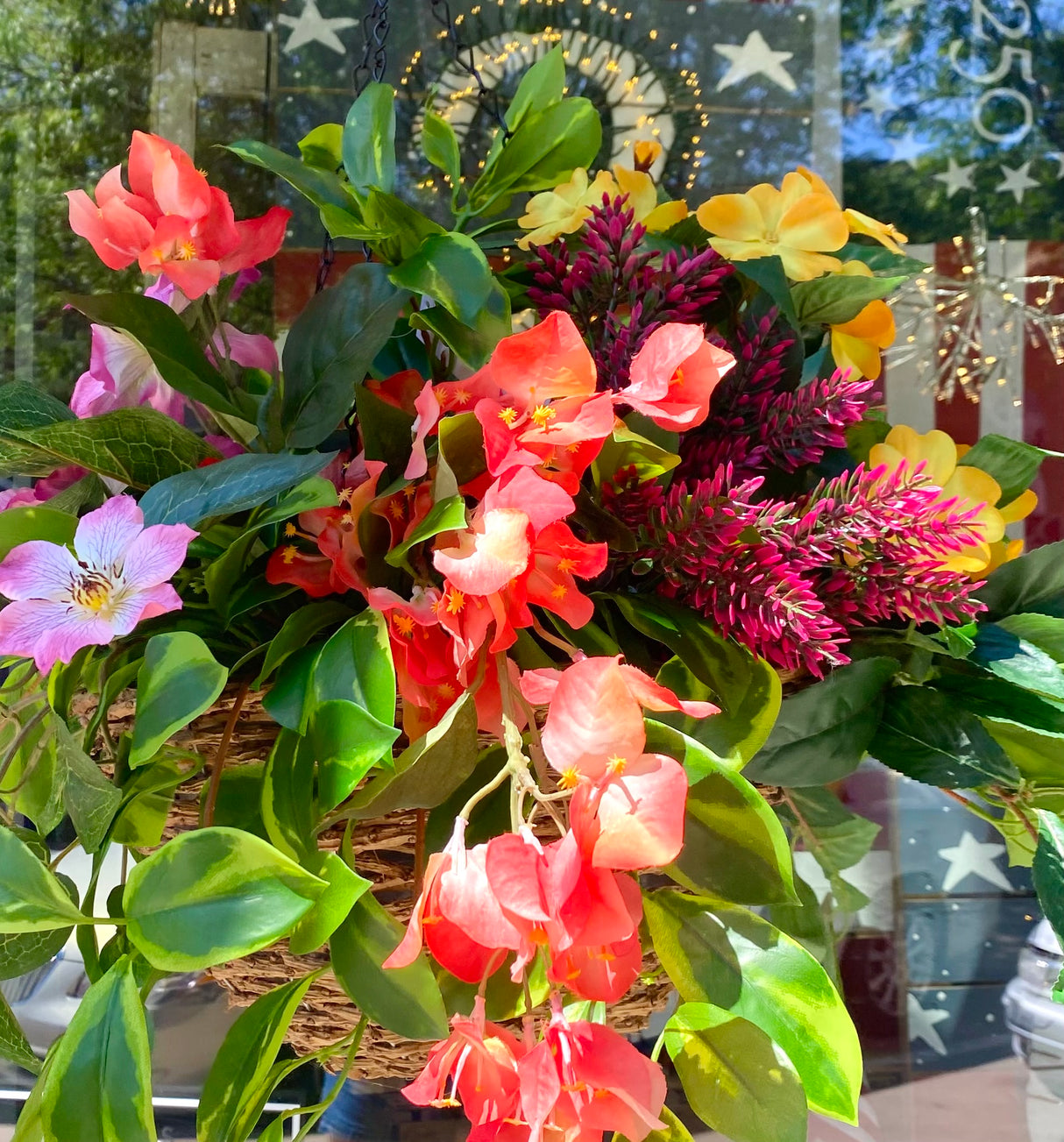 23" Summer Tropical Breeze Hanging Basket