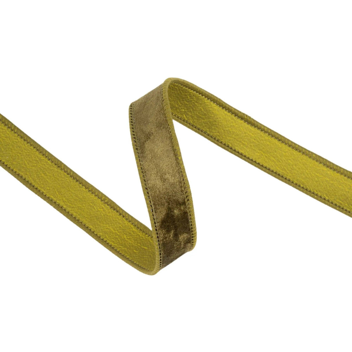 1" Wired Moss Heritage Velvet Ribbon Bolt
