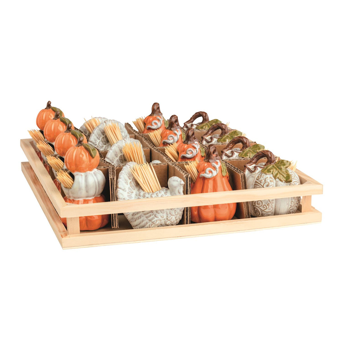 Fall Toothpick Holder Set - 4 Styles