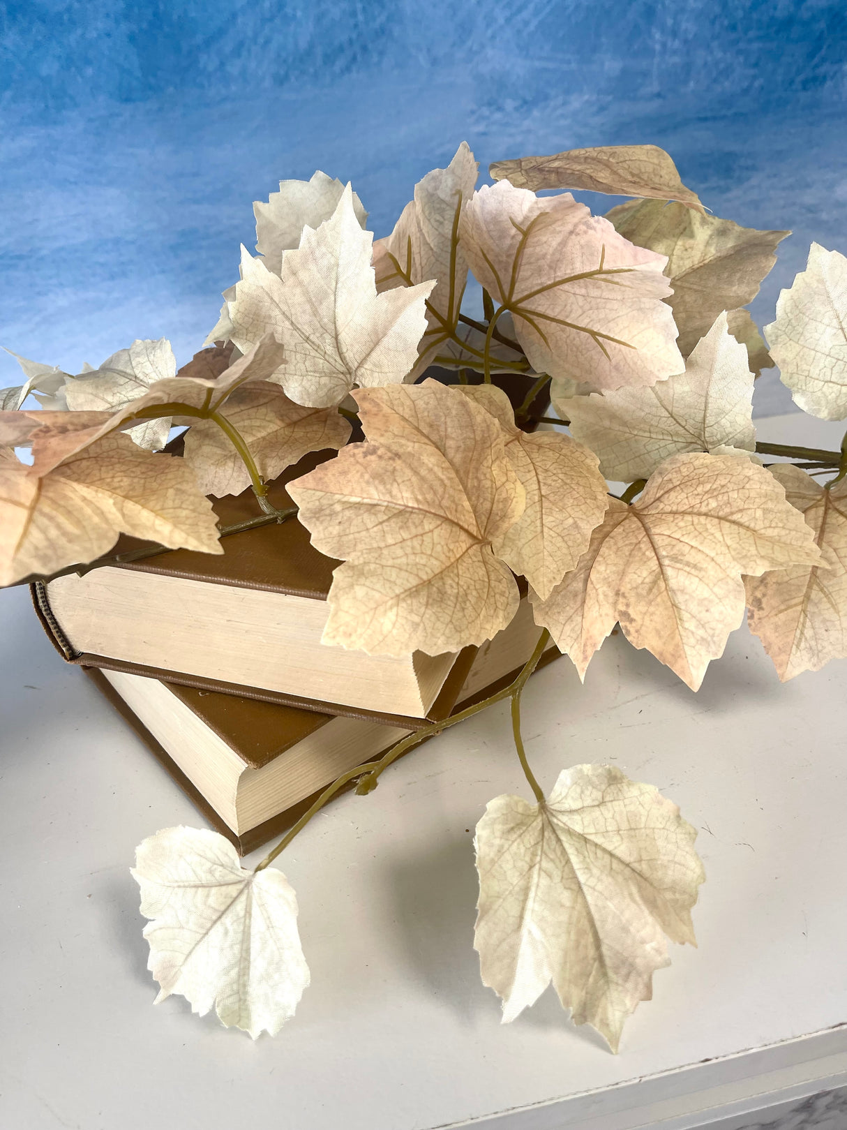 Draping Beige Maple Leaf Spray