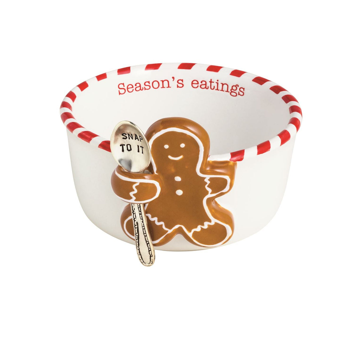 Gingerbread Tidbit and Spoon Set