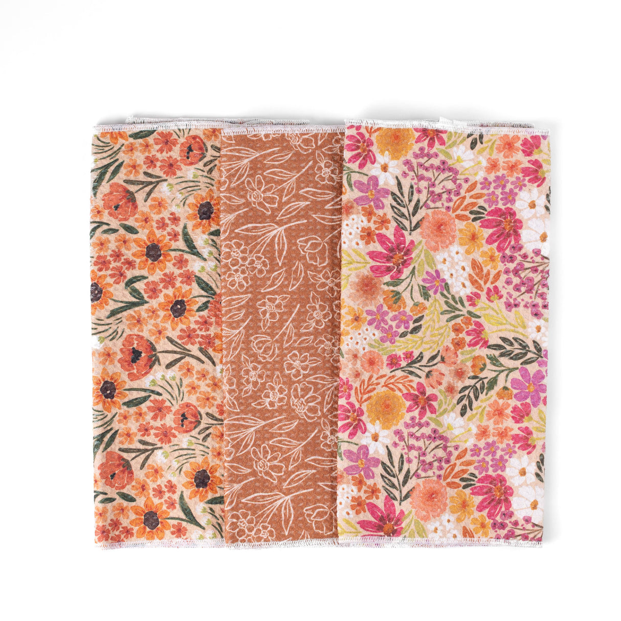 Pack of 3 Microfiber Kitchen Towels - Fall Tones